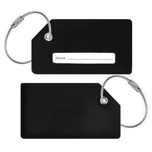 Поставщик, экологическая раздача для туристических агентств, силиконовая багажная бирка с металлическим кольцом LT003, рекламные подарки, логотип на заказ Si - Product Image 2