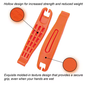 Levier de pneu de vélo 3 pièces haute résistance. Clé de réparation de vélo. Utilisé comme ouvre-<span class=keywords><strong>porte</strong></span> de vélo et outil de levier. Outil de réparation de pneus. - Product Image 4