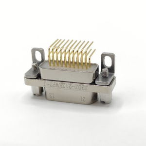 Conector Hembra Micro-<span class=keywords><strong>D</strong></span> de 21 Pines J30J de 90 Grados para PCB con Carcasa Metálica MIL-DTL-83513/<span class=keywords><strong>MDM</strong></span> de 2 Filas J30J-21ZKWP7-J - Product Image 1