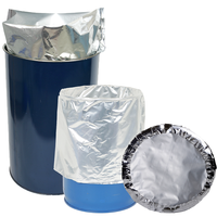 Doublure de fût en aluminium de 55 gallons, résistante à l'humidité et aux hautes températures, pour fond de fût en aluminium, scellable à chaud, pour liquides, huiles et graisses