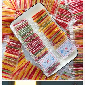 Rideau de cure-dents collants faits main, bonbons colorés, bonbons soleil, bonbons collants brossés, 1 paquet de 52, snacks nostalgiques - Product Image 3