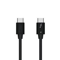 Kabel Thunderbolt 4 40Gbps 100W Kabel Daya dan Kabel Thunderbolt Tipe C ke Tipe C Kompatibel dengan Thunderbolt 3 & USB Tipe C