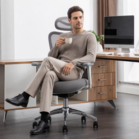 Chaise de bureau ergonomique en maille pour ordinateur, pivotante, moderne, de direction, réglable 3D, en promotion