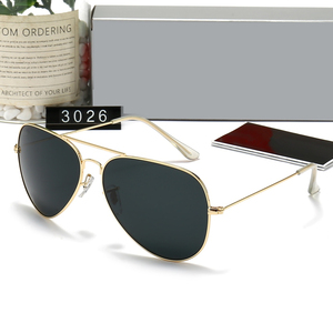 Gafas de Sol Clásicas Vintage 3026, de Lujo, para Hombre y Mujer, Estilo Piloto, Lentes de Cristal, Diseño de Alta Calidad - Product Image 3