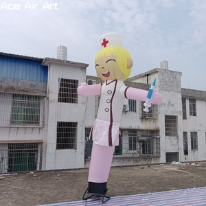 Aufblasbarer Tube Man als Krankenschwester für Krankenhauswerbung, Winkender Aufblasbarer Sky Dancer, Fröhliche Krankenschwester-Figur für Medizinische Werbeaktionen - Product Image 4