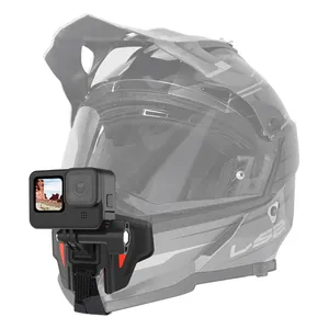 Telesin Nieuwste Fiets Motorhelm Chin Mount Camera Strap Mount Camera Houder Adapter Voor Go Voors Camera/Mobilephone