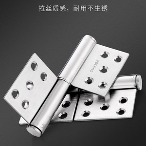 Bisagra de bandera de acero inoxidable Kaishengxi de 5 pulgadas SUS304 engrosada y cepillada para puerta y ventana - Product Image 5