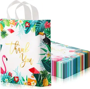 Eco-friendly Ldpe Transparent Pvc Tote Bag Own Logo Print Gift Plastic Bag with handle