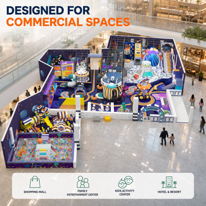 Equipo de Parque de Trampolines de Aluminio con Diseño Personalizado Gratuito, Área de Juegos Interior Comercial para Entretenimiento Familiar - Product Image 1