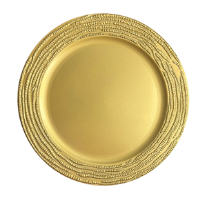 Assiettes <span class=keywords><strong>de</strong></span> Présentation <span class=keywords><strong>de</strong></span> Mariage en Gros Économiques, Assiettes <span class=keywords><strong>de</strong></span> Table <span class=keywords><strong>de</strong></span> Fête en Plastique, 13 Pouces, <span class=keywords><strong>Or</strong></span> Champagne, Bleu Royal, Corail - Product Image 3