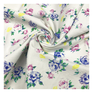 Le magasin d'usine de petites fleurs design numérique personnaliser impression sergé coton lourd tissu de forage pour veste - Product Image 1