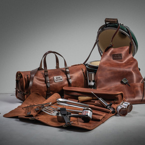 Customized outdoor <b>BBQ</b> <b>tool</b> bag/picnic bag, leather grill set, <b>tool</b> bag/storage bag, foldable roll bag - Product Image 3