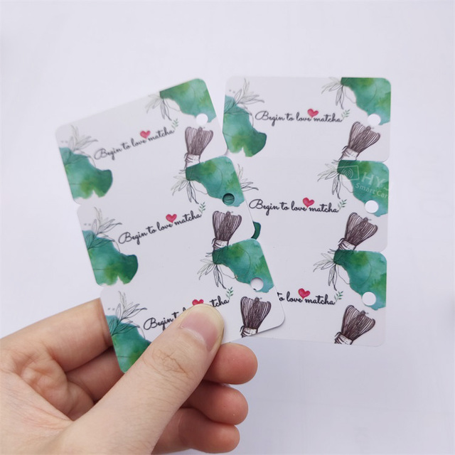 Custom Design PVC Key Tag 3up Combo Cards 2 in 1 Die Cut Plastic Combo Card for Loyalty VIP Membership
