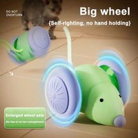 Ratón Eléctrico Inteligente para Gatos y Perros, Juguete Interactivo con Activación Táctil, Funcionamiento Automático, Evitación de Obstáculos, Juego Autónomo para Gatos de Interior, Alivio del Aburrimiento
