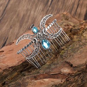 Peignes à cheveux pour femmes de style punk, nordique, viking, rétro, en alliage, 7,5 cm, pinces à cheveux, accessoires - Product Image 1
