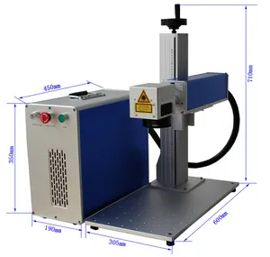 20W/30W/50w数控便携式迷你光纤激光便携式标记金属打印机手机零件铝塑料