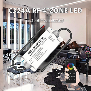MC324A 2.4G Mesh 4-Zone Group Sync Remote <b>Control</b> Outdoor Waterproof IP68 24V RGBW <b>LED</b> Strip <b>Light</b> 30M 2-Year Warranty - Product Image 2