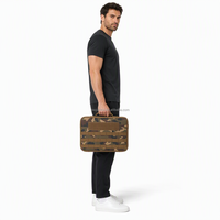 Boîte de rangement pour équipement tactique personnalisé, avec poignée supérieure, double fermeture éclair, tirettes en paracorde, nylon 1000D, pour le camping et la chasse en plein air