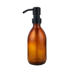 Distributore di sapone in vetro <span class=keywords><strong>bottiglia</strong></span> con pompa liquido e lozione refrigeral Dispenser Botellas De <span class=keywords><strong>Cristal</strong></span> vetro sapone <span class=keywords><strong>bottiglia</strong></span> pompa - Product Image 1