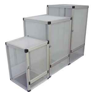 Alüminyum ekran kafes sürüngen besleme teraryum küçük pet kafesleri için örümcek kertenkele kurbağa kriket kaplumbağa - Product Image 6