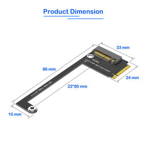 Tarjeta Adaptadora de Expansión NVMe PCIe 4.0 de M.2 2230 a 2280 para Consola de Juegos Portátil ROG Ally, con Material de PCB, Diseño Compacto, en Existencia - Product Image 3