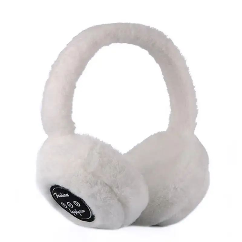 Keep warm wireless Bluetooth headphones with microphone cold in autumn and winter ear protection music plush earmuffs headset