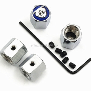 Capuchon de valve Anti-poussière <span class=keywords><strong>antivol</strong></span>, pièces, couvercle de valve de pneu avec Logo de <span class=keywords><strong>voiture</strong></span> - Product Image 1