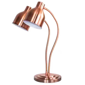 Lámpara de Calor para Alimentos de Acero Inoxidable, Lámpara Eléctrica para Calentar Alimentos, Lámpara de Escritorio para Buffet, Dorada BW222-11 - Product Image 6