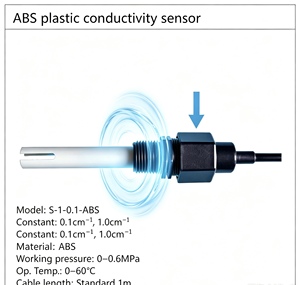 Transducteur de compensation de température de conductivité ABS SUNHO, protection IP55, haute précision 2,0 % FS, pression nominale 0-0,5 MPa - Product Image 1