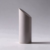 Sculpture Céramique Abstraite Moderne Gris Mat Cylindre Géométrique Pièce d'Art Nordique Wabi-Sabi Décoration de Bureau et d'Intérieur pour Remise de Diplôme