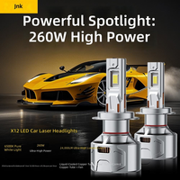 Ampoules de phares LED pour voiture à haute luminosité 12V 130W 24000LM 6000K 4675 Chip, longue durée de vie, 9004 H4, double faisceau, phare automobile