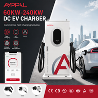 AMPPAL 60KW 80KW 120KW 160KW 180KW 240KW Station de recharge pour véhicules électriques à énergie nouvelle, station de recharge commerciale pour voitures électriques