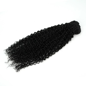 Extensions de cheveux humains brésiliens vierges 4A 4B 4C, boucles afro crépues, ondulations profondes lâches, à clipser, non traités - Product Image 4
