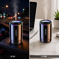 Diffuseur d'arômes USB pour voiture, humidificateur à ultrasons, commande tactile, arrêt automatique, lumière RGB, 100 ml