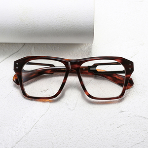 Gafas Rectangulares de Montura Completa, Lentes de Resina de Color Sólido, Anti Luz Azul, Unisex, para Uso Diario - Product Image 1