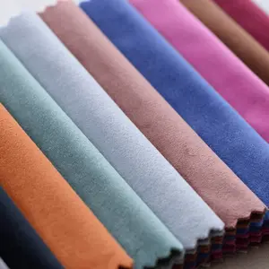 Ev tekstili lüks su geçirmez düz perde ve kanepe için % 100% polyester kadife döşemelik kumaş