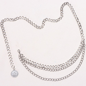 โซ่คาดเอวโลหะลายหน้าคน  ทอง  โลหะผสมสังกะสี  หลายชั้น  แฟชั่นสำหรับงานปาร์ตี้  โซ่ประดับร่างกาย - Product Image 4