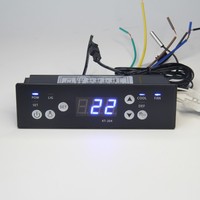 Controlador de Temperatura Digital Programable KT-204, Controla Cuatro Cargas, Refrigeración, Descongelación, Ventilador, Iluminación, 2 Sensores