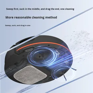 Robot Aspirador Inteligente Totalmente Automático para Uso Doméstico, Control por Voz USB, Control por Aplicación, Incluye Recarga Automática y Función de Fregado - Product Image 4