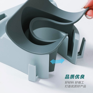 Rotatable Hair Dryer Holder Wall Mounted Punch Free Storage Rack Adjustable Directional <b>Bracket</b> - Product Image 4
