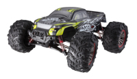 HOSHI N516 1/10 4WD RC Monster Truck, double moteur 390, 46 km/h, voiture RC tout-terrain supersonique, double vitesse, 2 batteries, jouet RTR