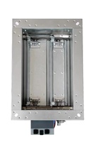 Vanne de régulation de débit d'air variable (VAV) rectangulaire en acier galvanisé pour l'alimentation en air frais des laboratoires scolaires et des systèmes CVC