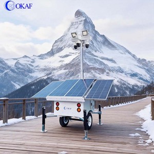 Remorque de surveillance mobile OKAF, intégration du système de contrôle, pratique pour les opérateurs et surveillance en temps réel OKTRAILER-PRO7-LED - Product Image 1