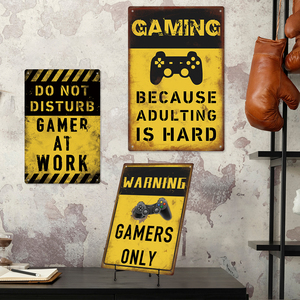 पुतुओ सजावट नए पोस्टर धातु खेल धातु विंटेज टिन साइन होम मैन गुफा सजावट धातु पट्टिका - Product Image 1