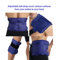 Bingyuan OEM Compresse chaude et froide pour blessures, gel réutilisable 200g pour soulager les douleurs du bas du dos, des épaules, des hanches et des genoux |   Couverture complète 16x9 pouces