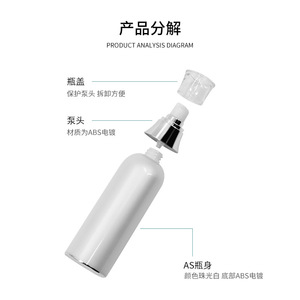 Botellas acrílicas con bomba de 30g 50g 100ml 150ml para cremas y lociones, envases cosméticos al vacío con cabezal dosificador. - Product Image 2
