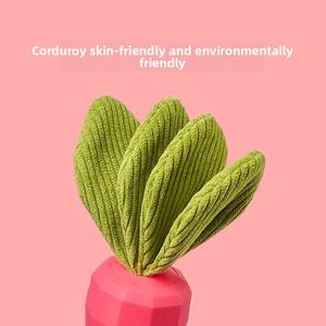 Juguete de goma duradero <span class=keywords><strong>para</strong></span> perros, <span class=keywords><strong>mordedor</strong></span> masticable con sonido de zanahoria moderno de dibujos animados <span class=keywords><strong>para</strong></span> cachorros, artefacto de alivio del aburrimiento <span class=keywords><strong>para</strong></span> tiempo en solitario, mascota de peluche Corgi - Product Image 4