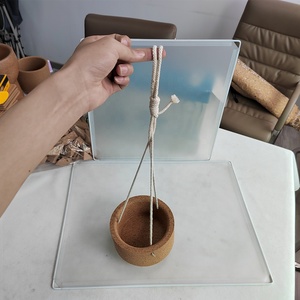 Fioriera d'attaccatura della parete del vaso di pianta del sughero ecologico su misura avanzato della decorazione domestica <span class=keywords><strong>con</strong></span> la <span class=keywords><strong>corda</strong></span> - Product Image 6