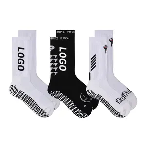 Calcetines deportivos con diseño de logotipo personalizado, antideslizantes, para fútbol, atléticos