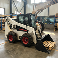 Chargeuse compacte multifonction de 1,4 tonne avec godet de 0,5 m³, petite chargeuse compacte sur roues pour travaux municipaux